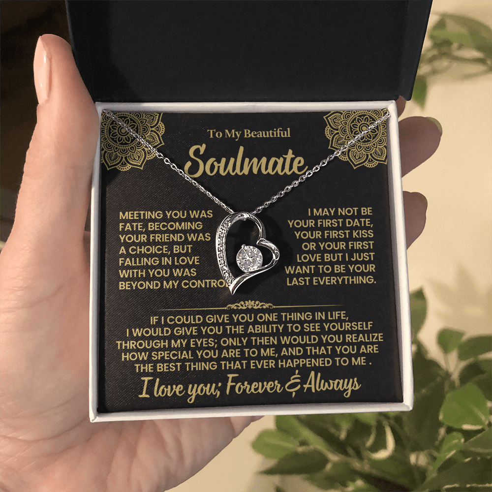 Anniversary Heart Necklace for Her