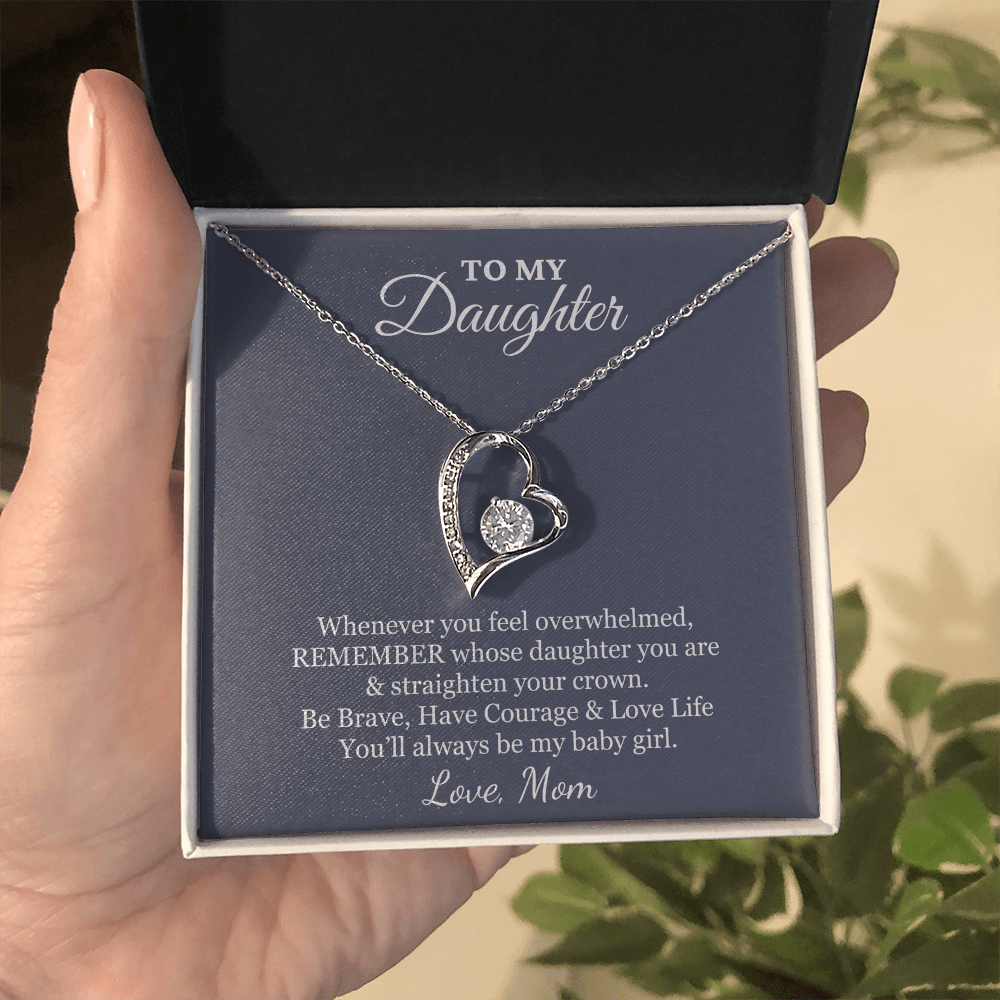 To My Daughter Necklace from Mom – My Baby Girl
