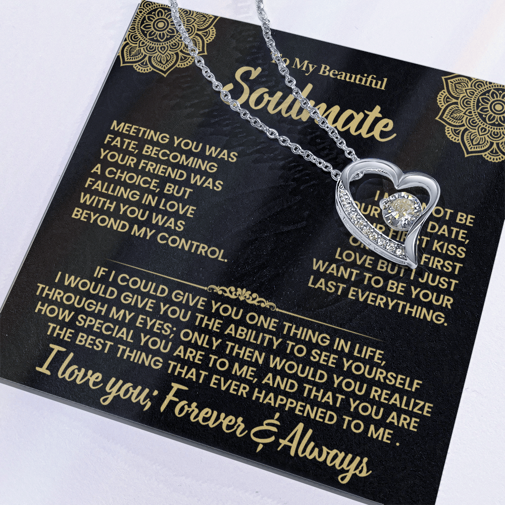 Heart Pendant Necklace Gift for Wife