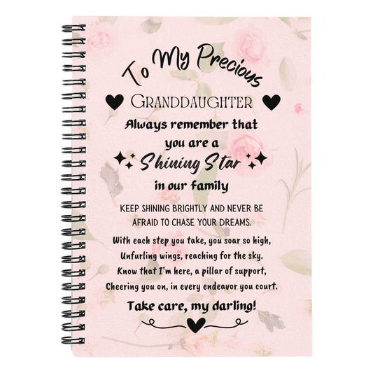 Spiral Notebook for Granddaughter | Stylish 6"x 8" Journal with 120 Premium Pages