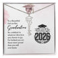 Graduation Name Necklace for Daughter – Personalized Graduation Gift with Message Card & Gift Box