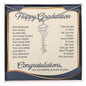 Graduation Name Necklace for Her – Personalized Graduation Gift with Message Card & Gift Box