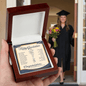 Graduation Name Necklace for Her – Personalized Graduation Gift with Message Card & Gift Box