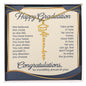 Graduation Name Necklace for Her – Personalized Graduation Gift with Message Card & Gift Box