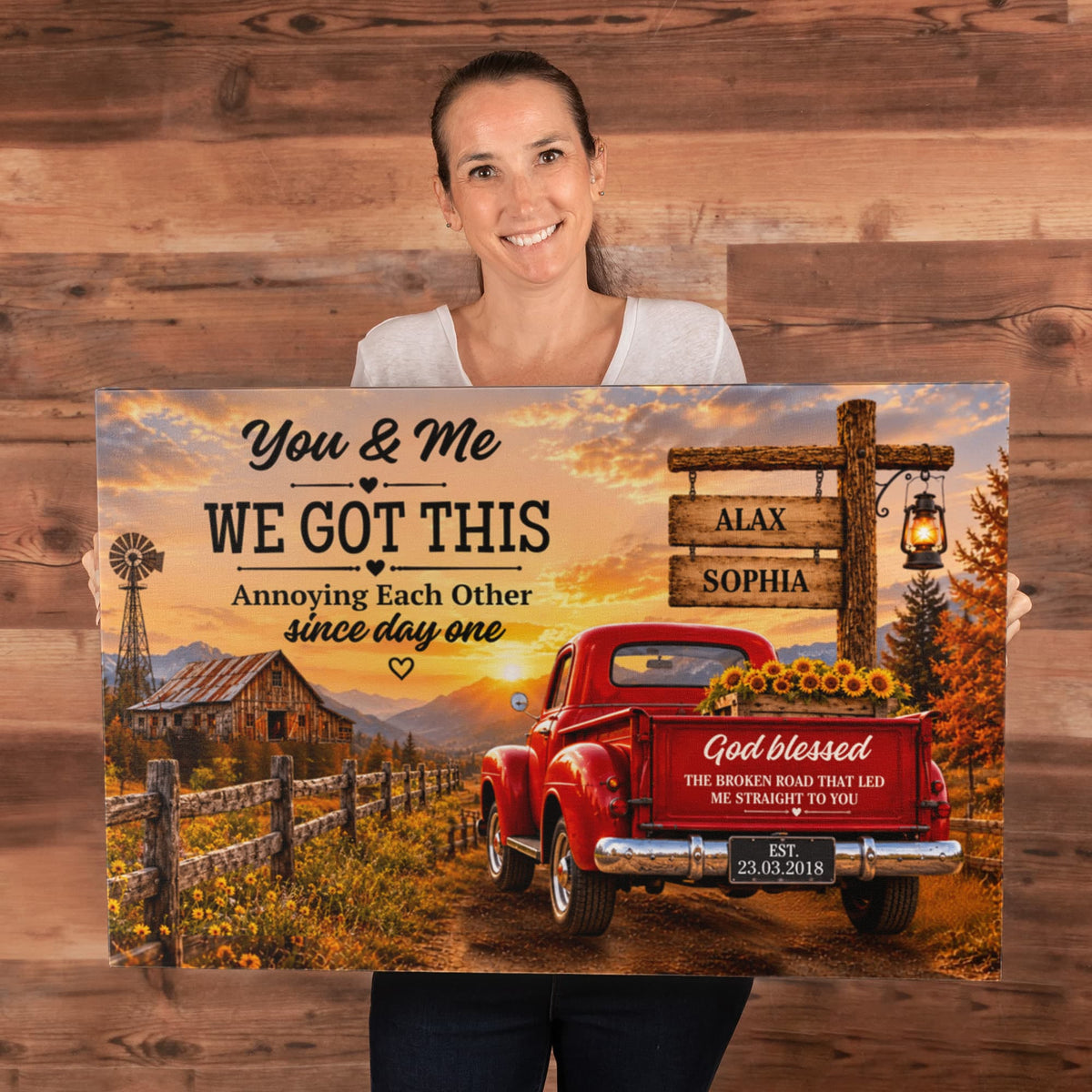 Rustic Farmhouse Romantic Wall Art