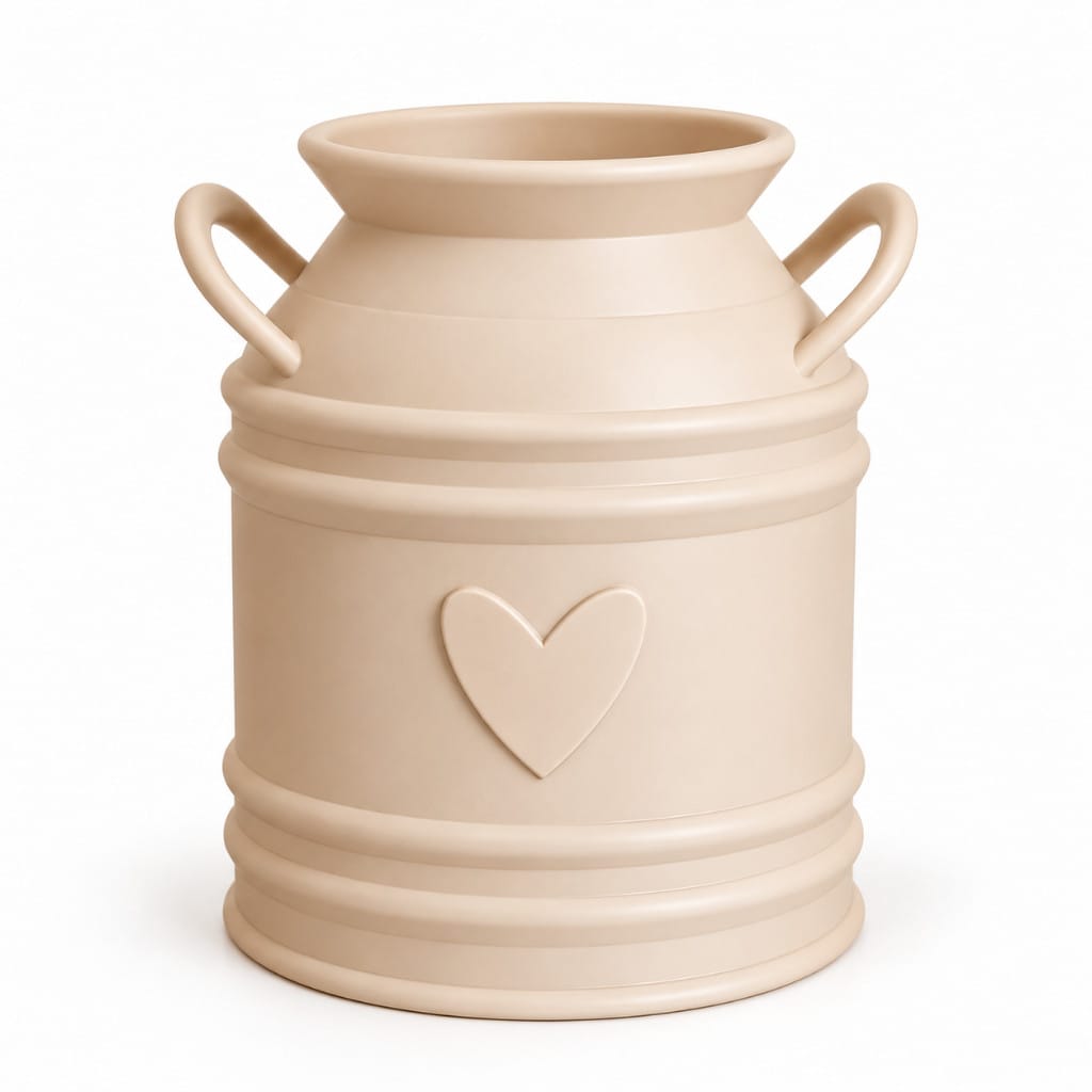 Country Style Milk Can Vase – Rustic Home Decor