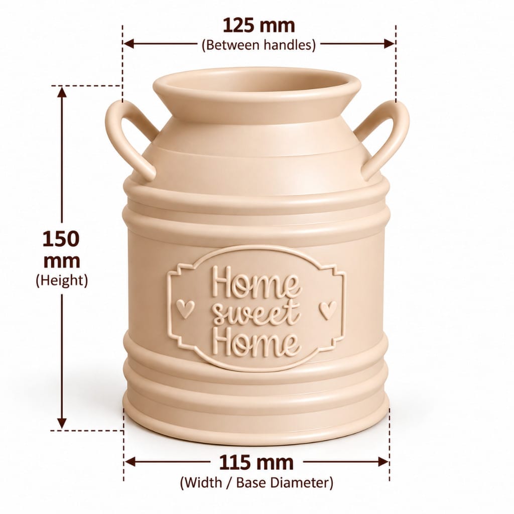 Country Style Milk Can Vase – Rustic Home Decor