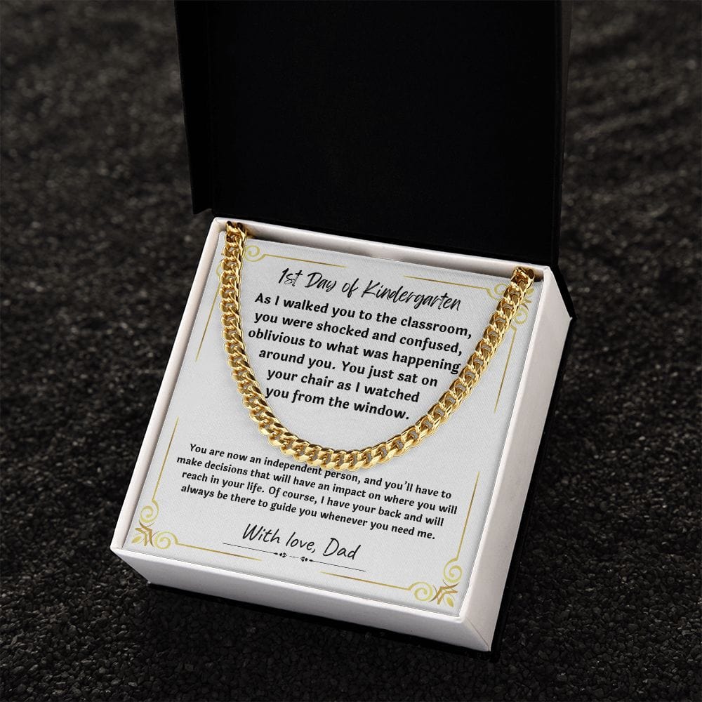 Gift For Son from Mom, Son Gifts from Mom and Dad, Mother and Son Necklace, Birthday Gift For My Son, Father Son Gifts, Cuban Link Chain Necklace