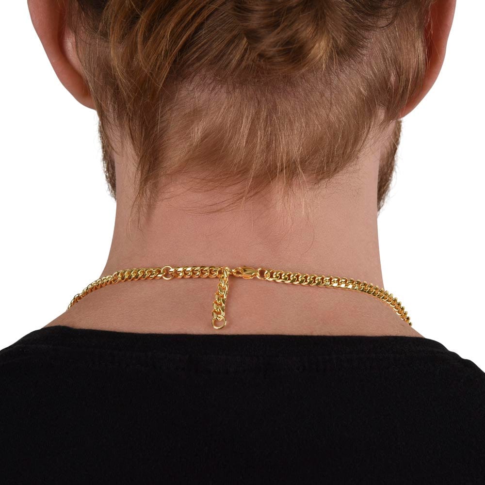 Gift For Son, Son Gifts from Mom and Dad, Mother and Son Necklace, Birthday Gift For My Son, Father Son Gifts, Cuban Link Chain Necklace
