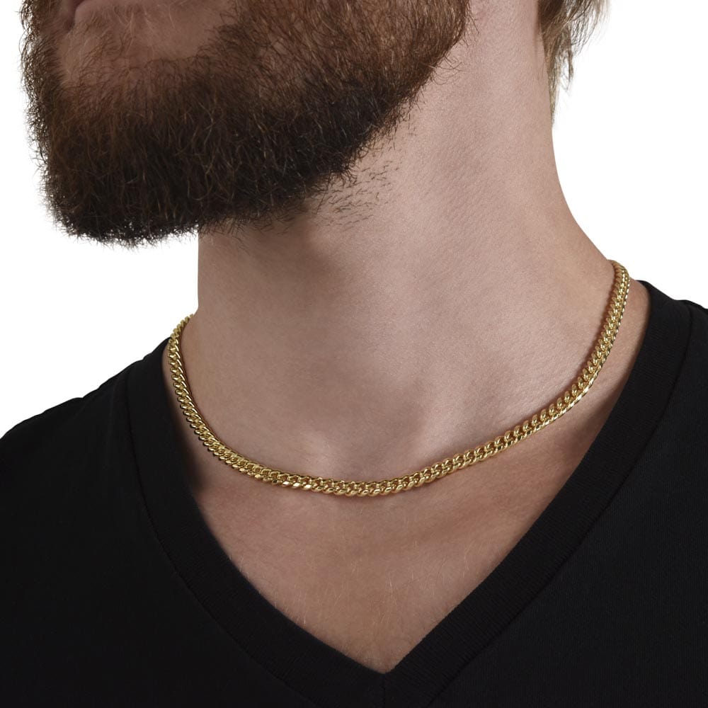 Gift For Son, Son Gifts from Mom and Dad, Mother and Son Necklace, Birthday Gift For My Son, Father Son Gifts, Cuban Link Chain Necklace