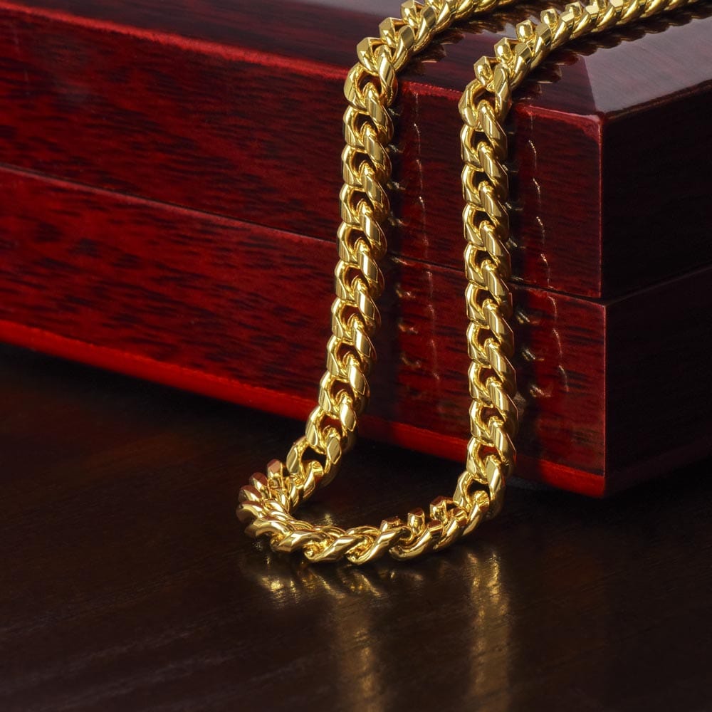Gift For Son, Son Gifts from Mom and Dad, Mother and Son Necklace, Birthday Gift For My Son, Father Son Gifts, Cuban Link Chain Necklace