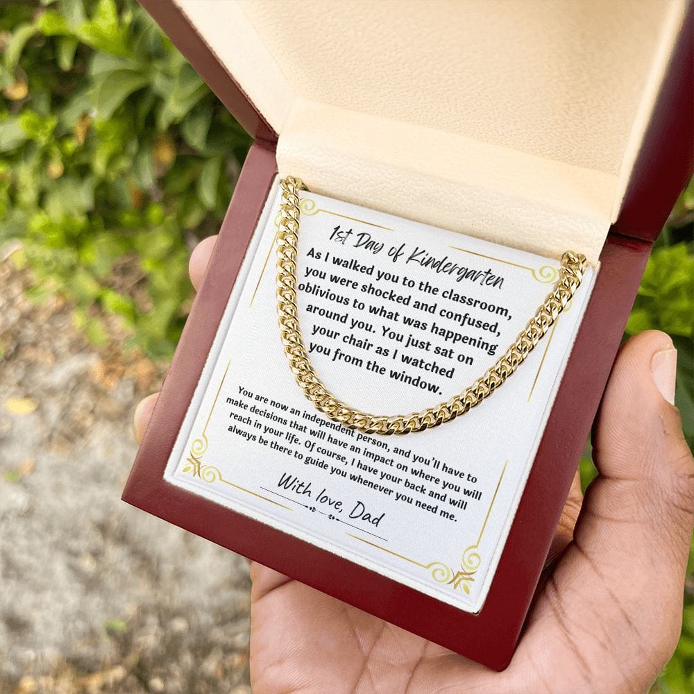 Gift For Son from Mom, Son Gifts from Mom and Dad, Mother and Son Necklace, Birthday Gift For My Son, Father Son Gifts, Cuban Link Chain Necklace