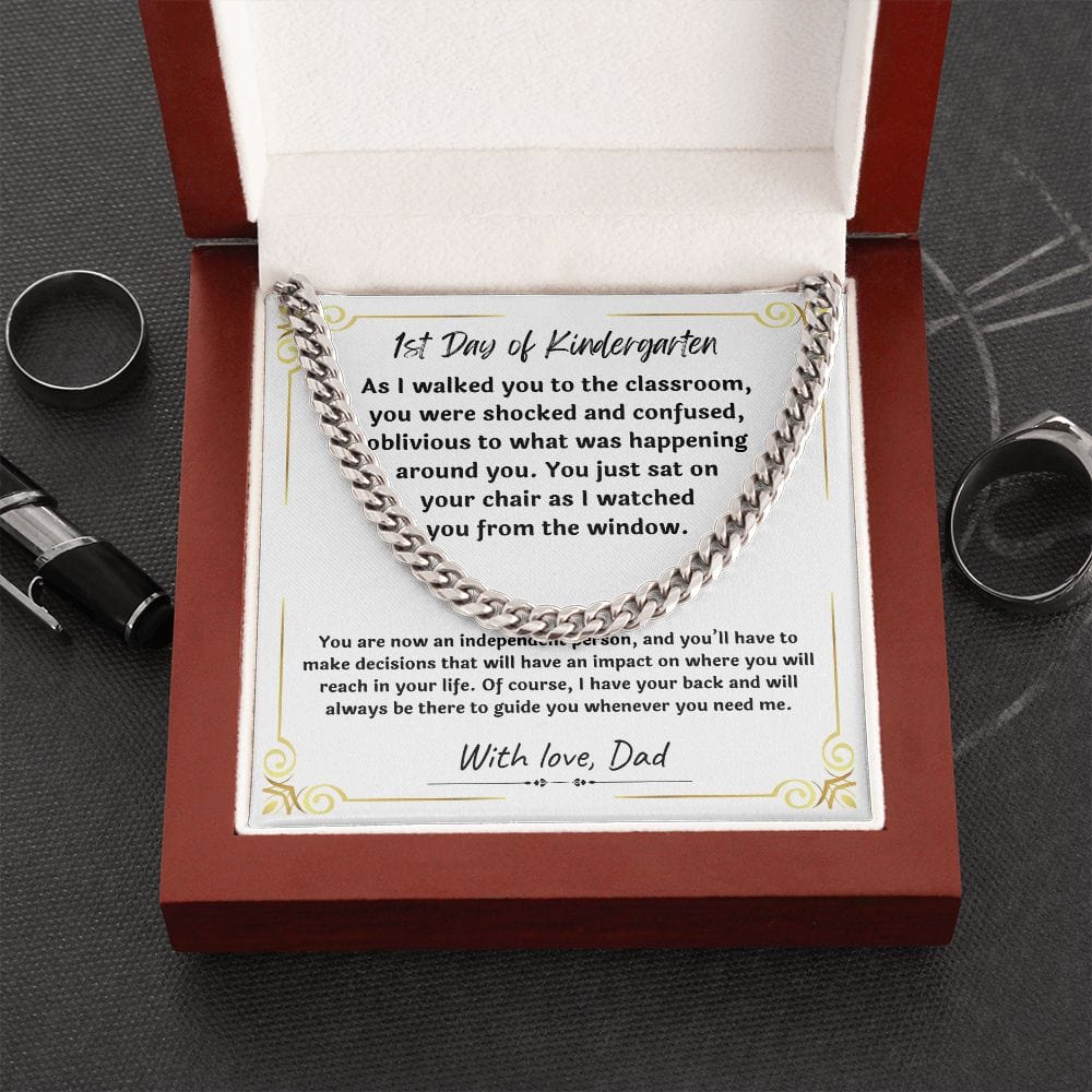 Gift For Son from Mom, Son Gifts from Mom and Dad, Mother and Son Necklace, Birthday Gift For My Son, Father Son Gifts, Cuban Link Chain Necklace