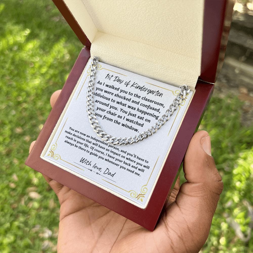 Gift For Son from Mom, Son Gifts from Mom and Dad, Mother and Son Necklace, Birthday Gift For My Son, Father Son Gifts, Cuban Link Chain Necklace