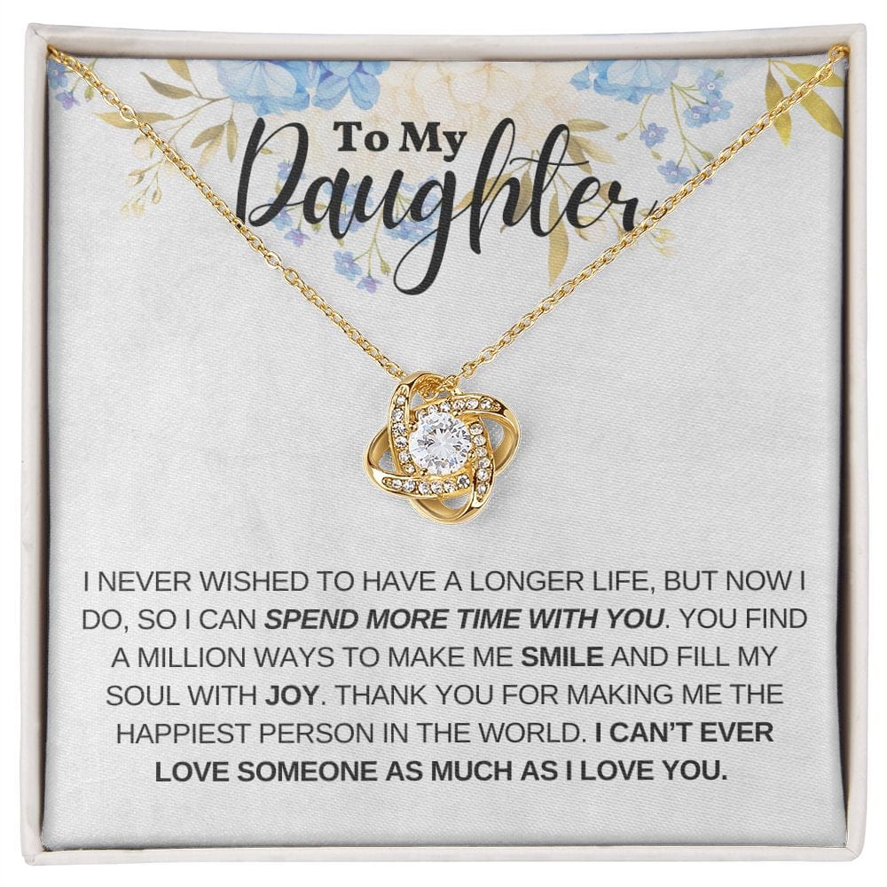 Gift For Daughter From Mom or Dad With Message Card And Gift Box - Spend More Time