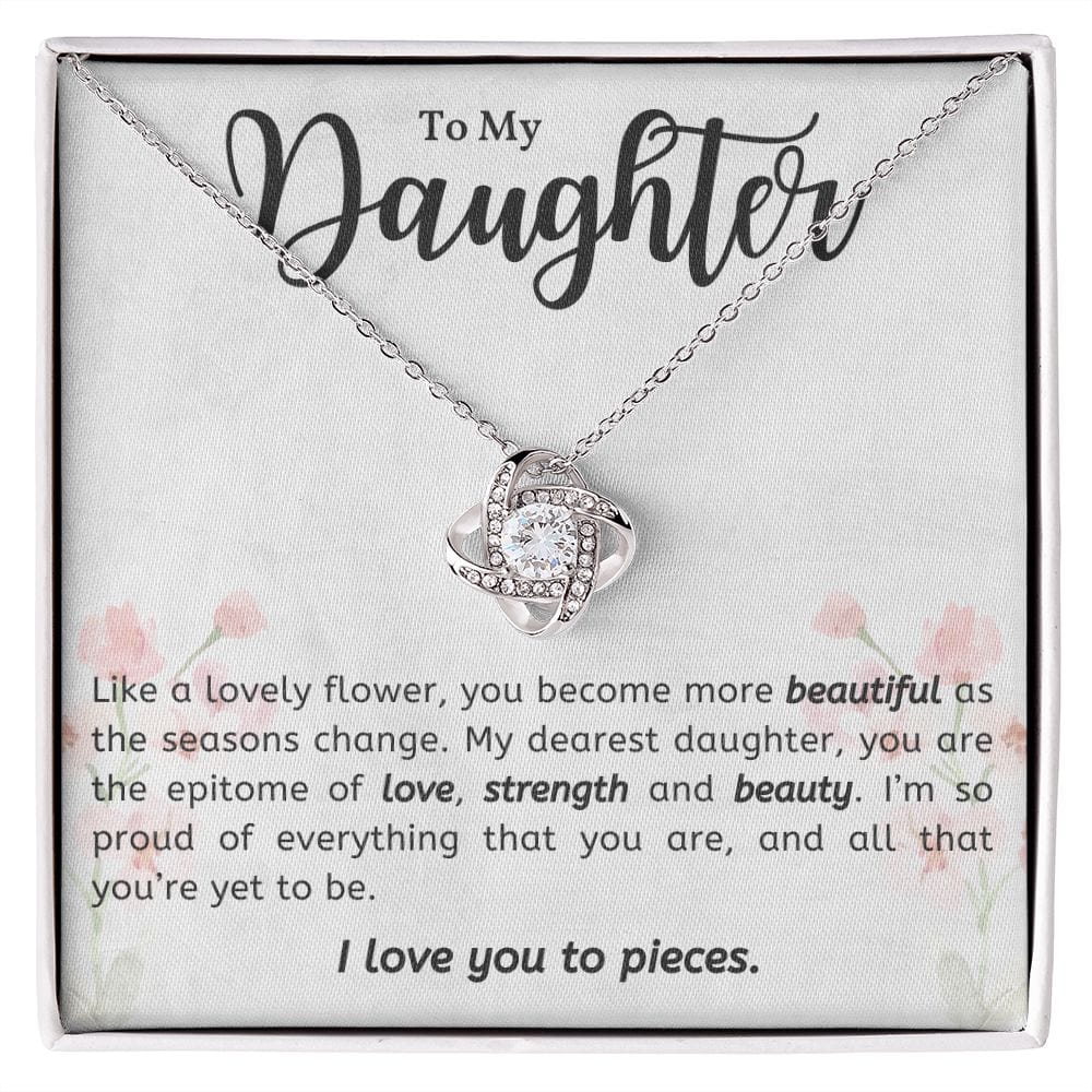Gift For Daughter From Mom or Dad With Message Card And Gift Box - Lovely Flower