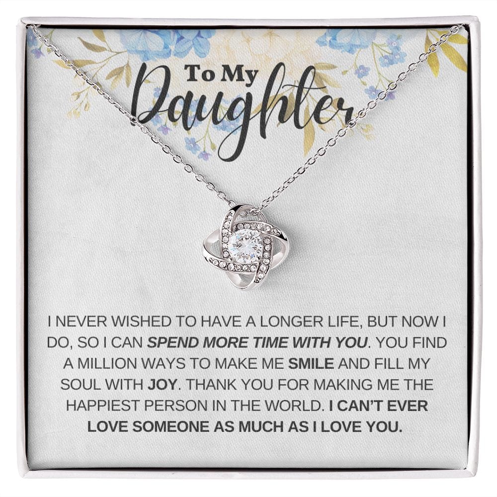 Gift For Daughter From Mom or Dad With Message Card And Gift Box - Spend More Time