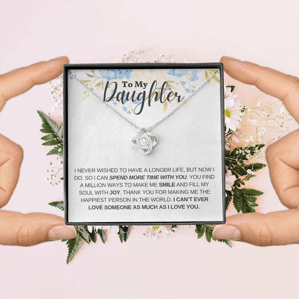 Gift For Daughter From Mom or Dad With Message Card And Gift Box - Spend More Time