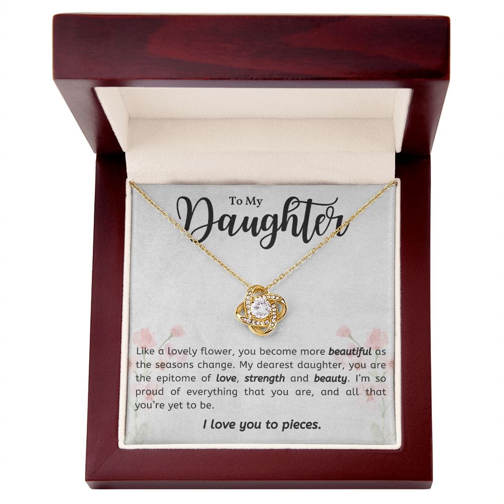 Gift For Daughter From Mom or Dad With Message Card And Gift Box - Lovely Flower