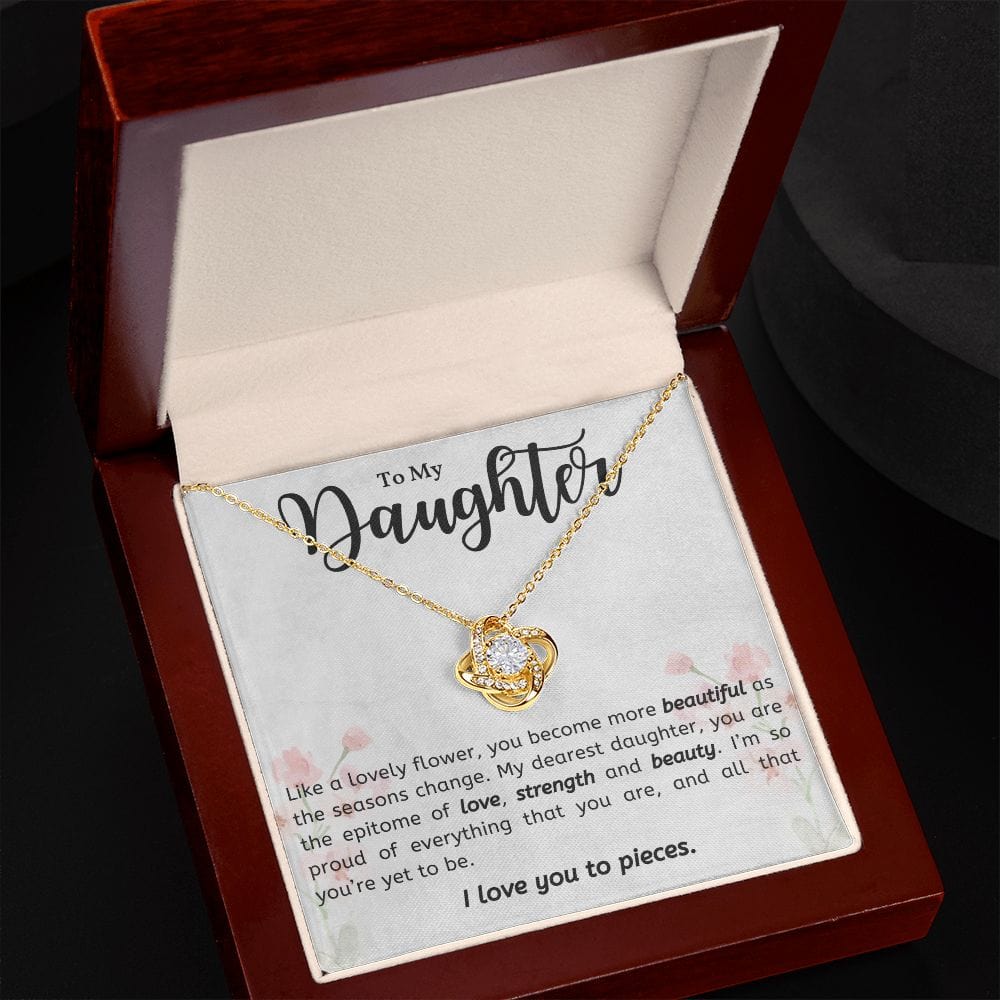 Gift For Daughter From Mom or Dad With Message Card And Gift Box - Lovely Flower