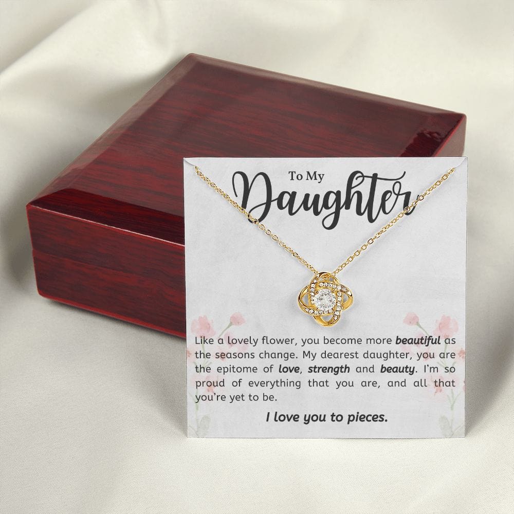 Gift For Daughter From Mom or Dad With Message Card And Gift Box - Lovely Flower