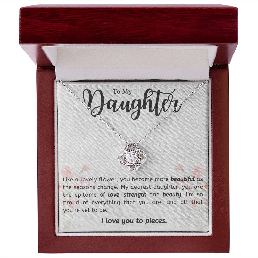 Gift For Daughter From Mom or Dad With Message Card And Gift Box - Lovely Flower