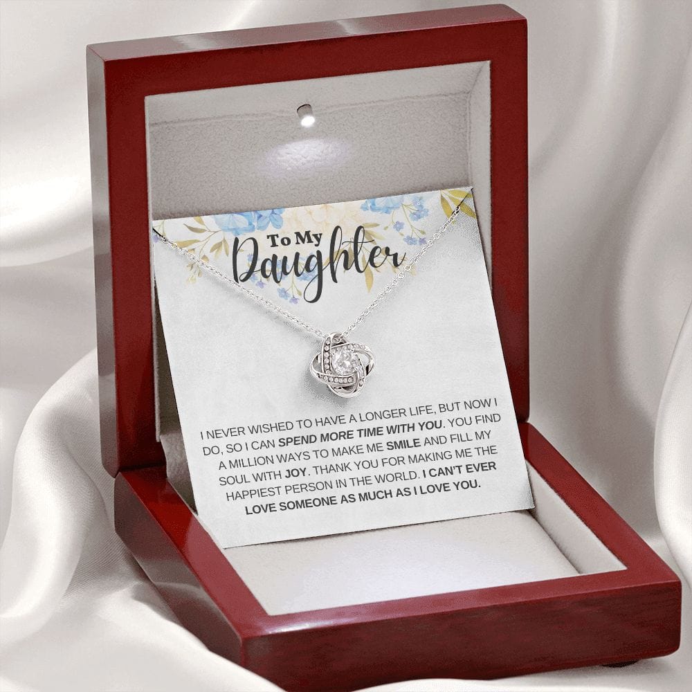 Gift For Daughter From Mom or Dad With Message Card And Gift Box - Spend More Time