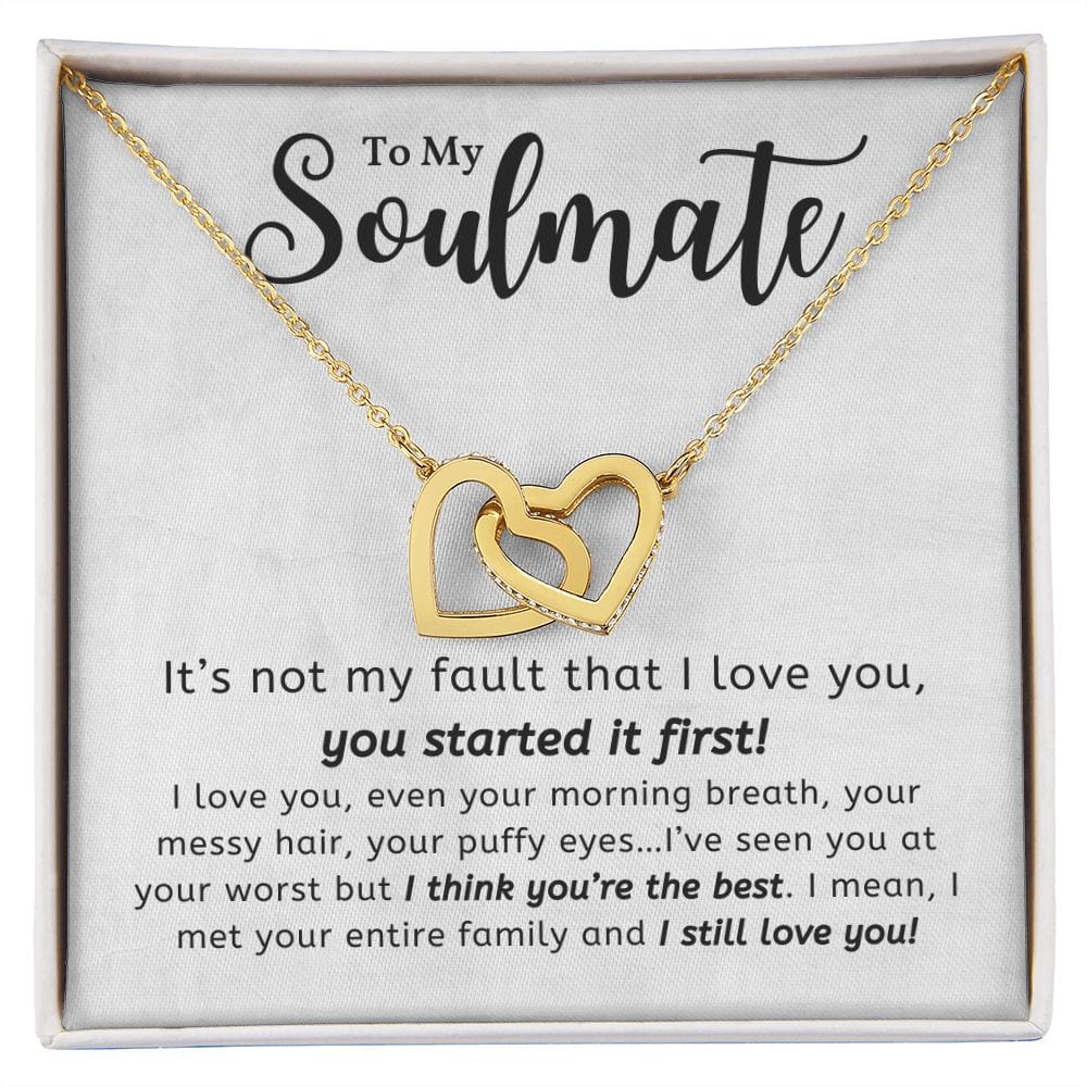 A Sentimental Necklace Gift for Your Beloved Wife with Message Card and Elegant Gift Box