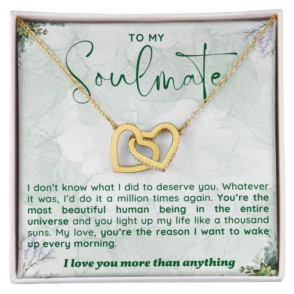 A Sentimental Necklace Gift for Your Soulmate with Message Card and Elegant Gift Box