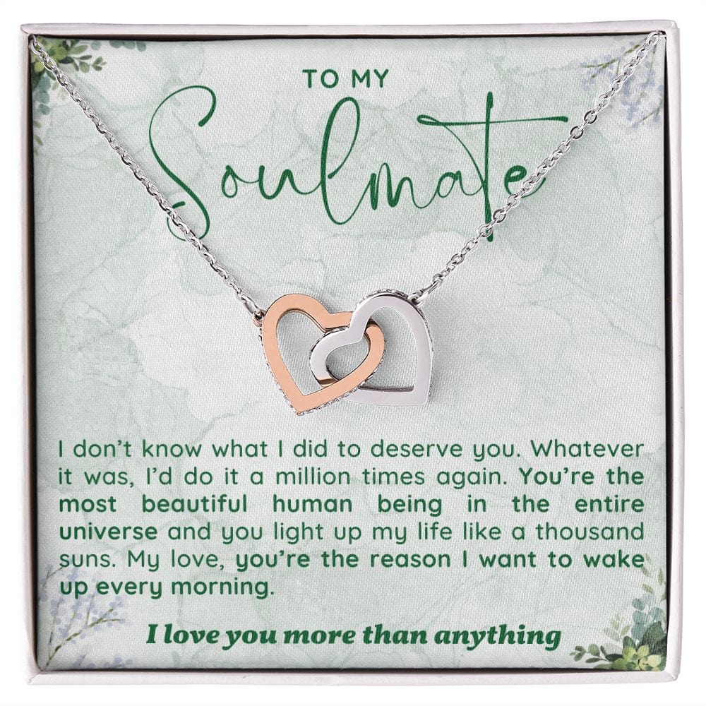 A Sentimental Necklace Gift for Your Soulmate with Message Card and Elegant Gift Box