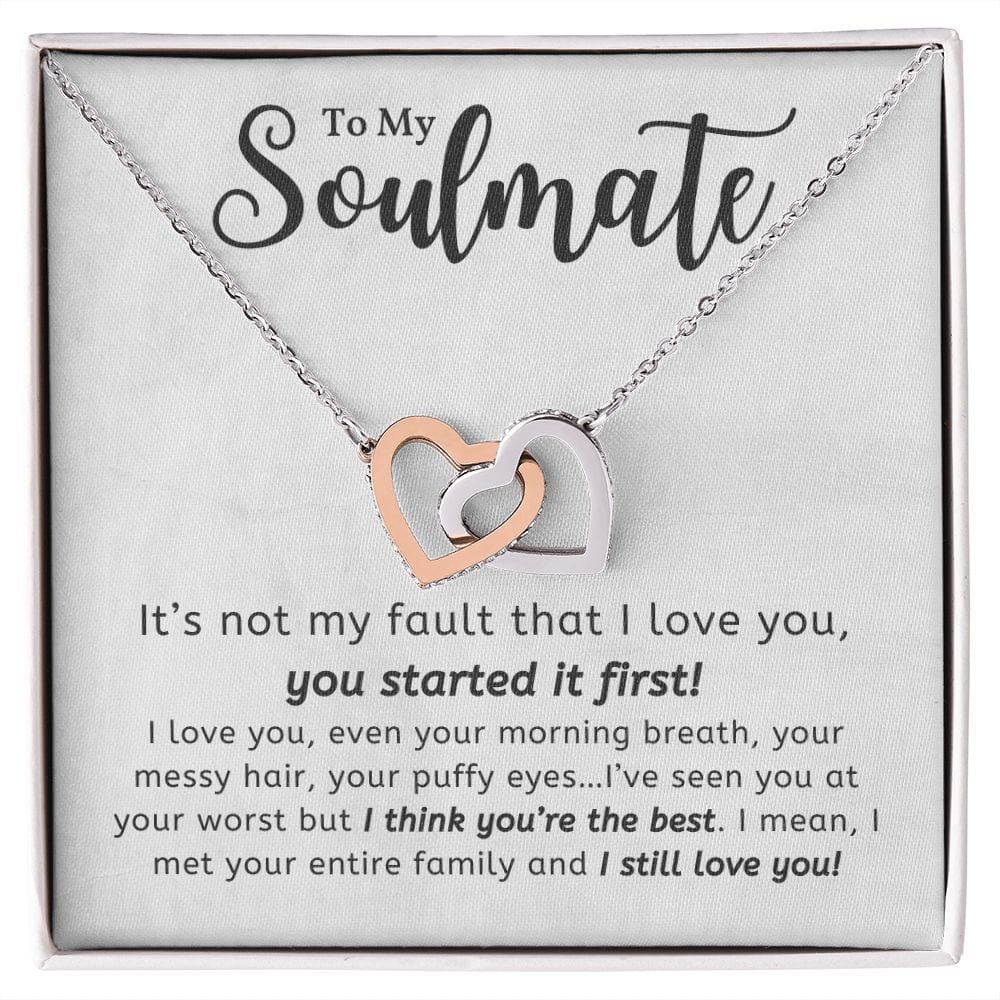 A Sentimental Necklace Gift for Your Beloved Wife with Message Card and Elegant Gift Box
