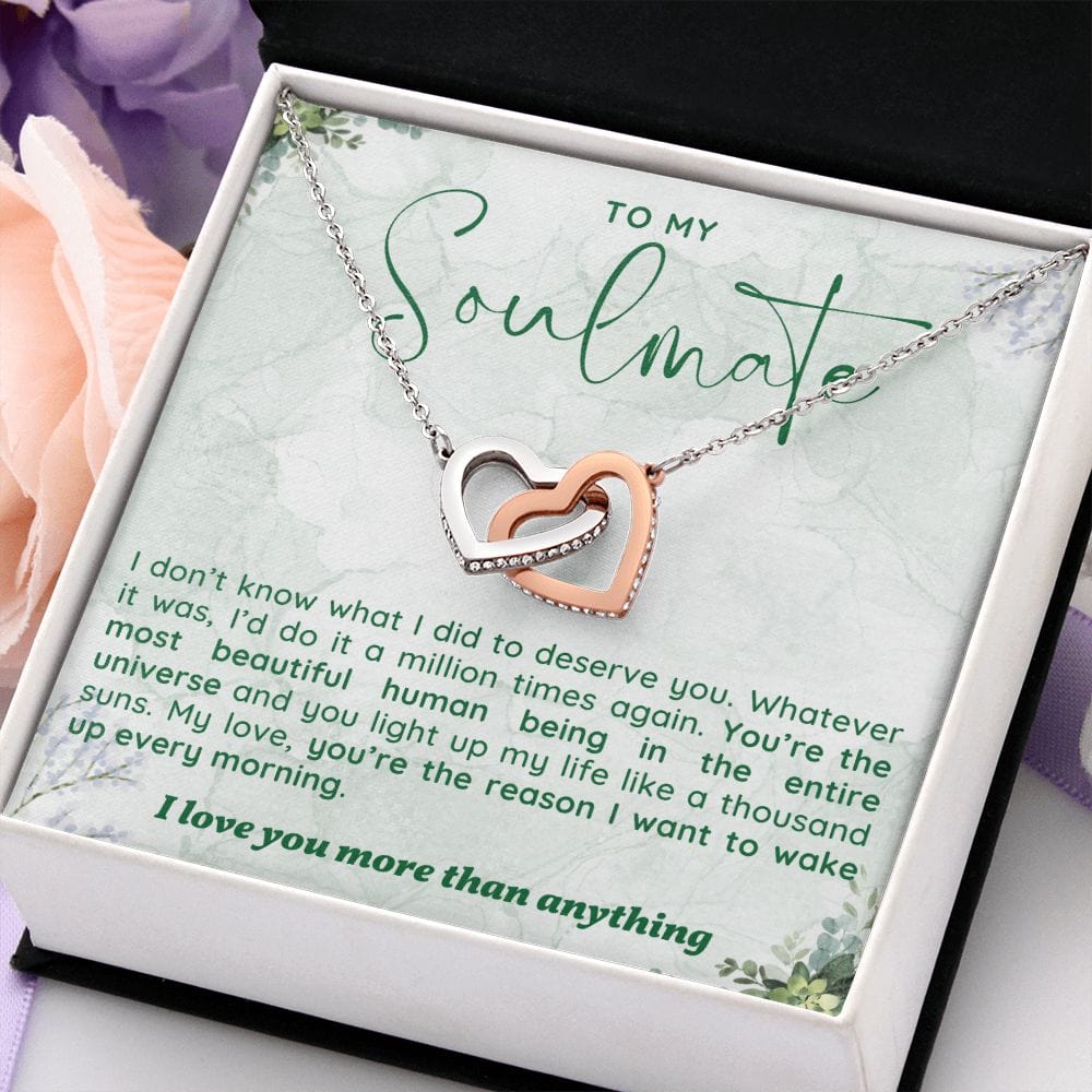 A Sentimental Necklace Gift for Your Soulmate with Message Card and Elegant Gift Box