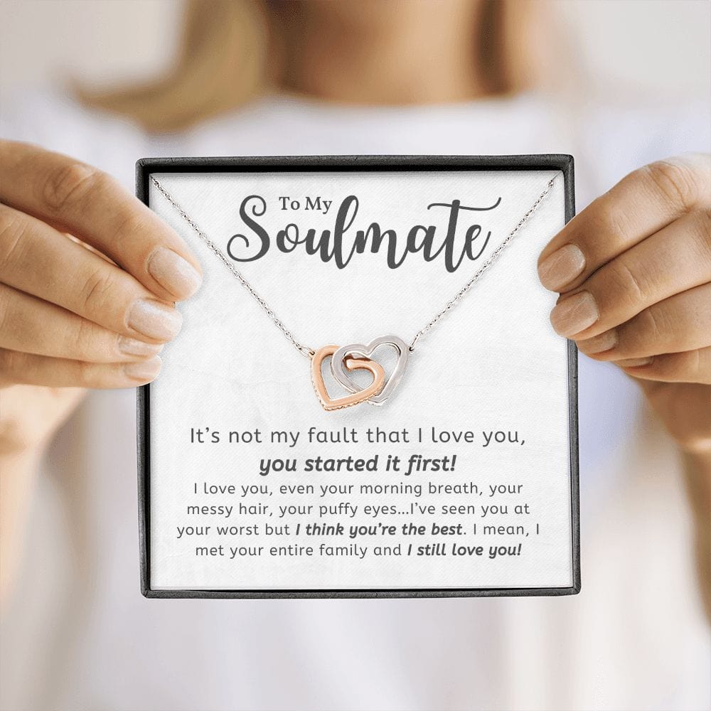 A Sentimental Necklace Gift for Your Beloved Wife with Message Card and Elegant Gift Box
