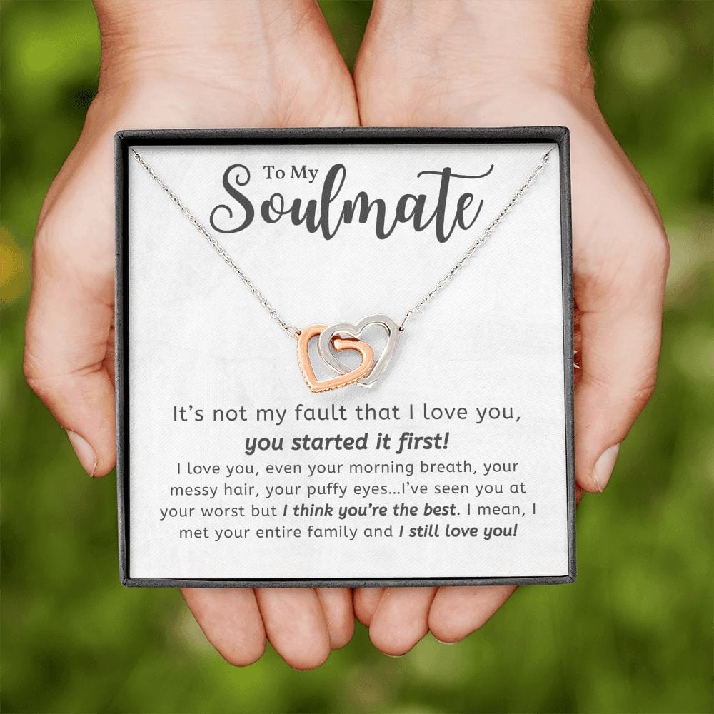 A Sentimental Necklace Gift for Your Beloved Wife with Message Card and Elegant Gift Box