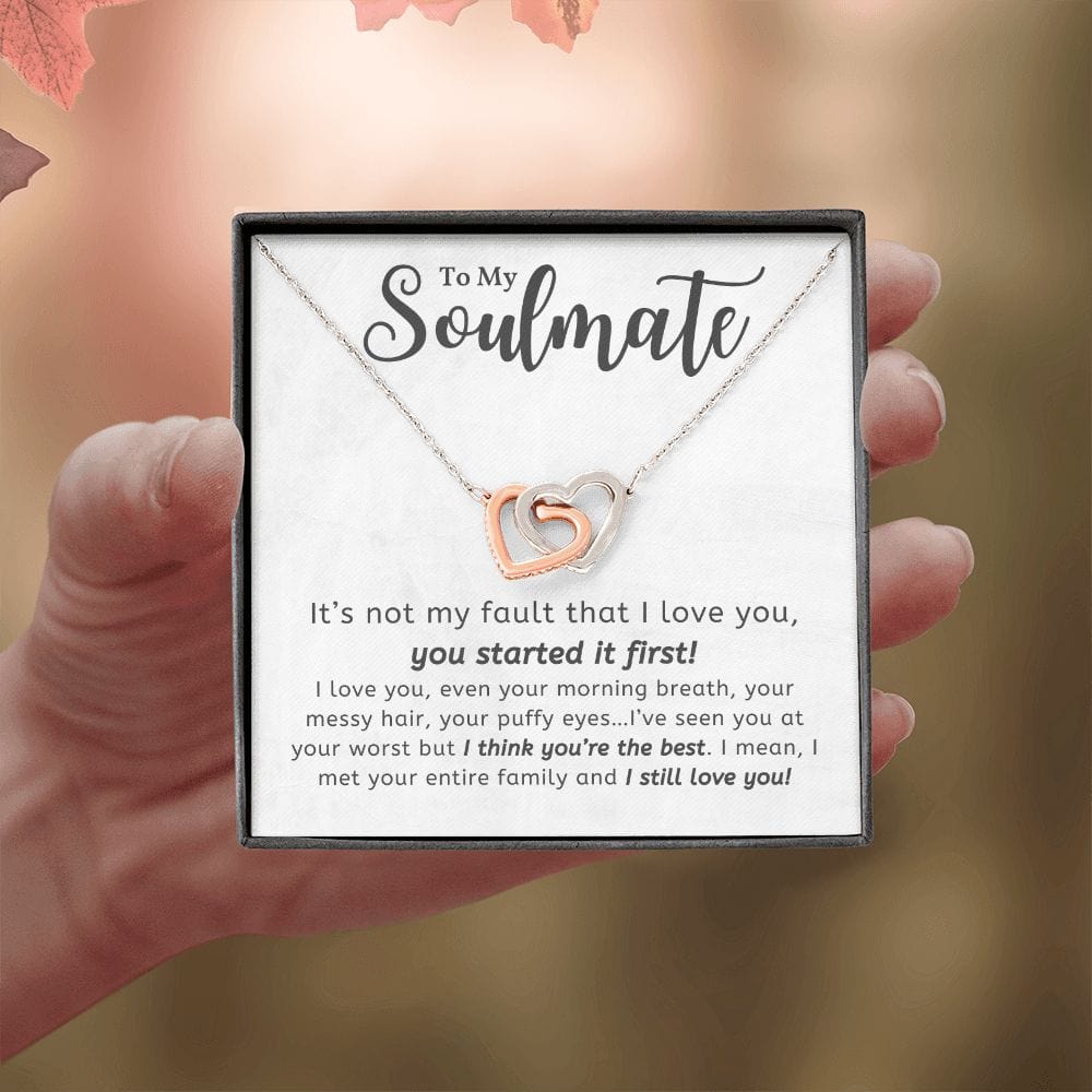 A Sentimental Necklace Gift for Your Beloved Wife with Message Card and Elegant Gift Box