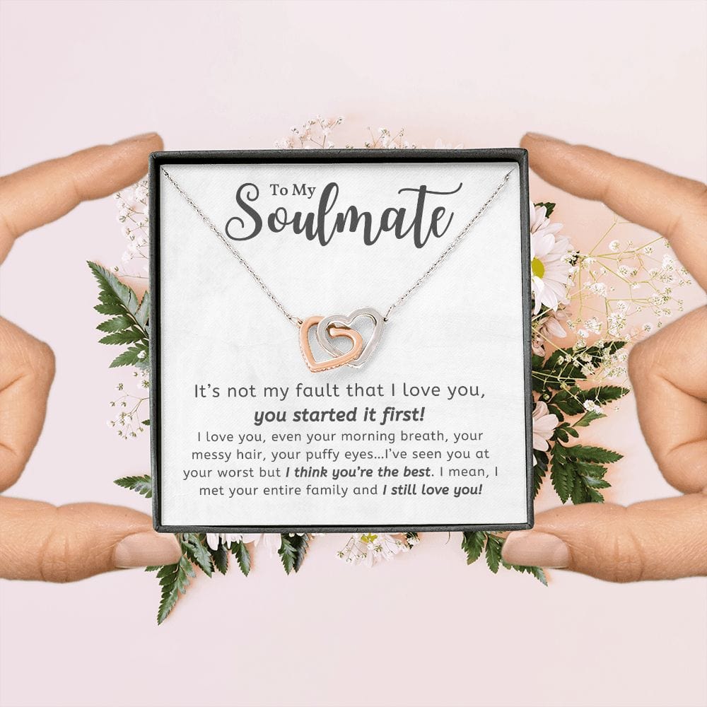 A Sentimental Necklace Gift for Your Beloved Wife with Message Card and Elegant Gift Box