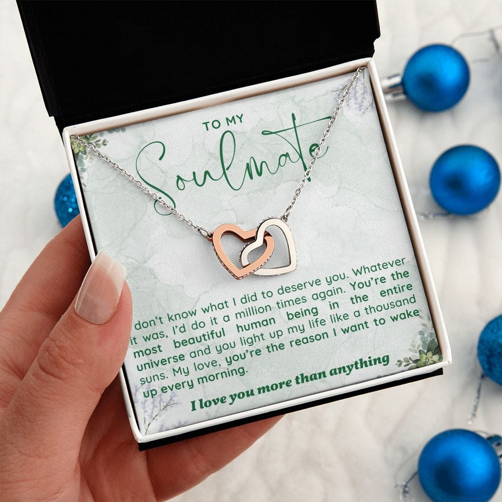A Sentimental Necklace Gift for Your Soulmate with Message Card and Elegant Gift Box