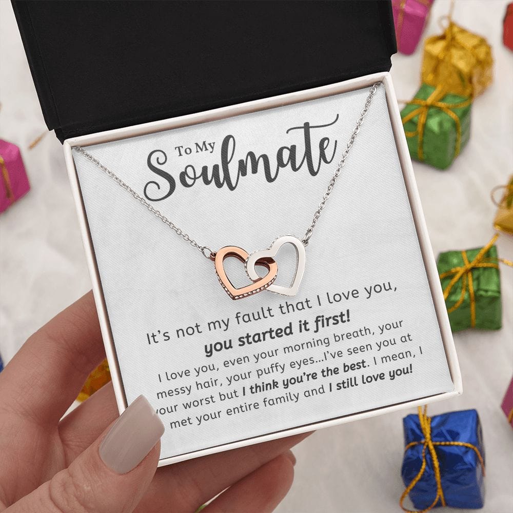 A Sentimental Necklace Gift for Your Beloved Wife with Message Card and Elegant Gift Box