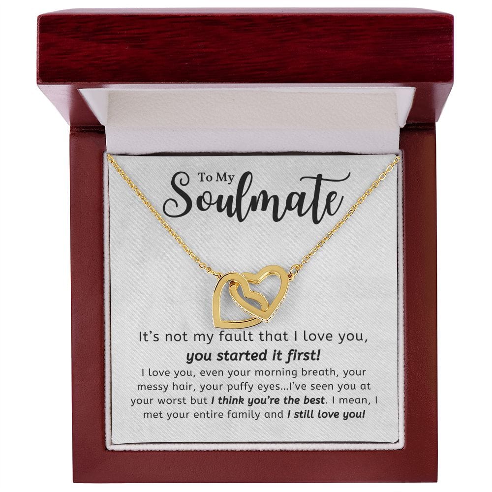 A Sentimental Necklace Gift for Your Beloved Wife with Message Card and Elegant Gift Box