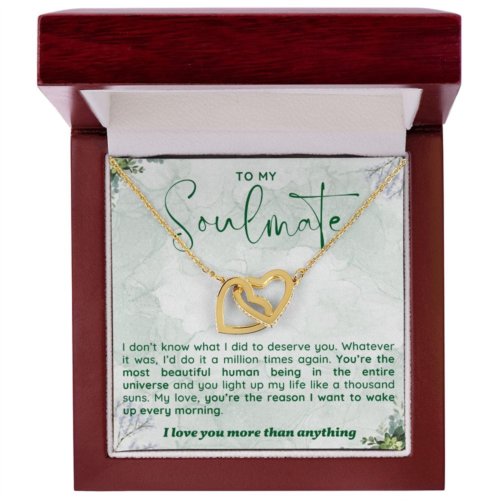 A Sentimental Necklace Gift for Your Soulmate with Message Card and Elegant Gift Box