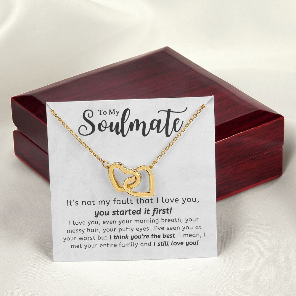 A Sentimental Necklace Gift for Your Beloved Wife with Message Card and Elegant Gift Box