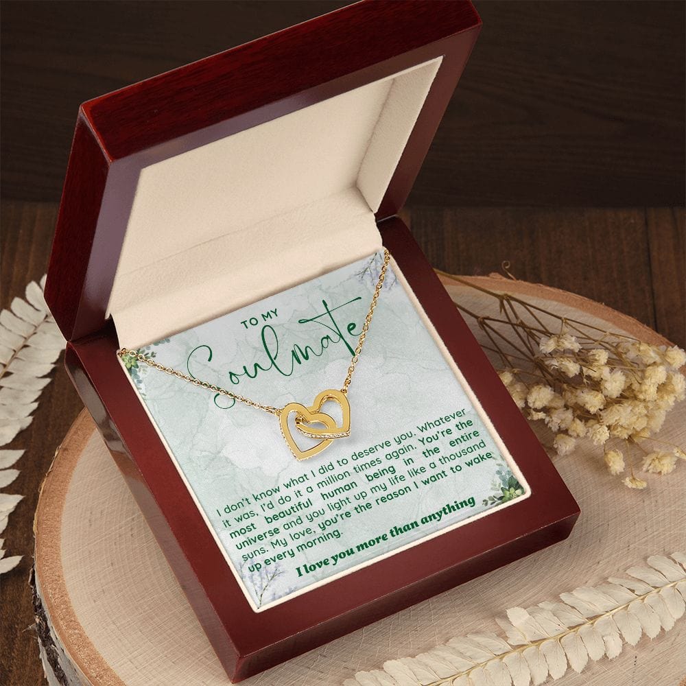 A Sentimental Necklace Gift for Your Soulmate with Message Card and Elegant Gift Box