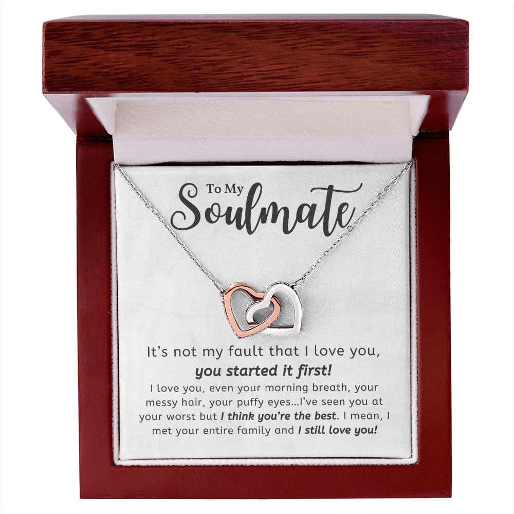 A Sentimental Necklace Gift for Your Beloved Wife with Message Card and Elegant Gift Box