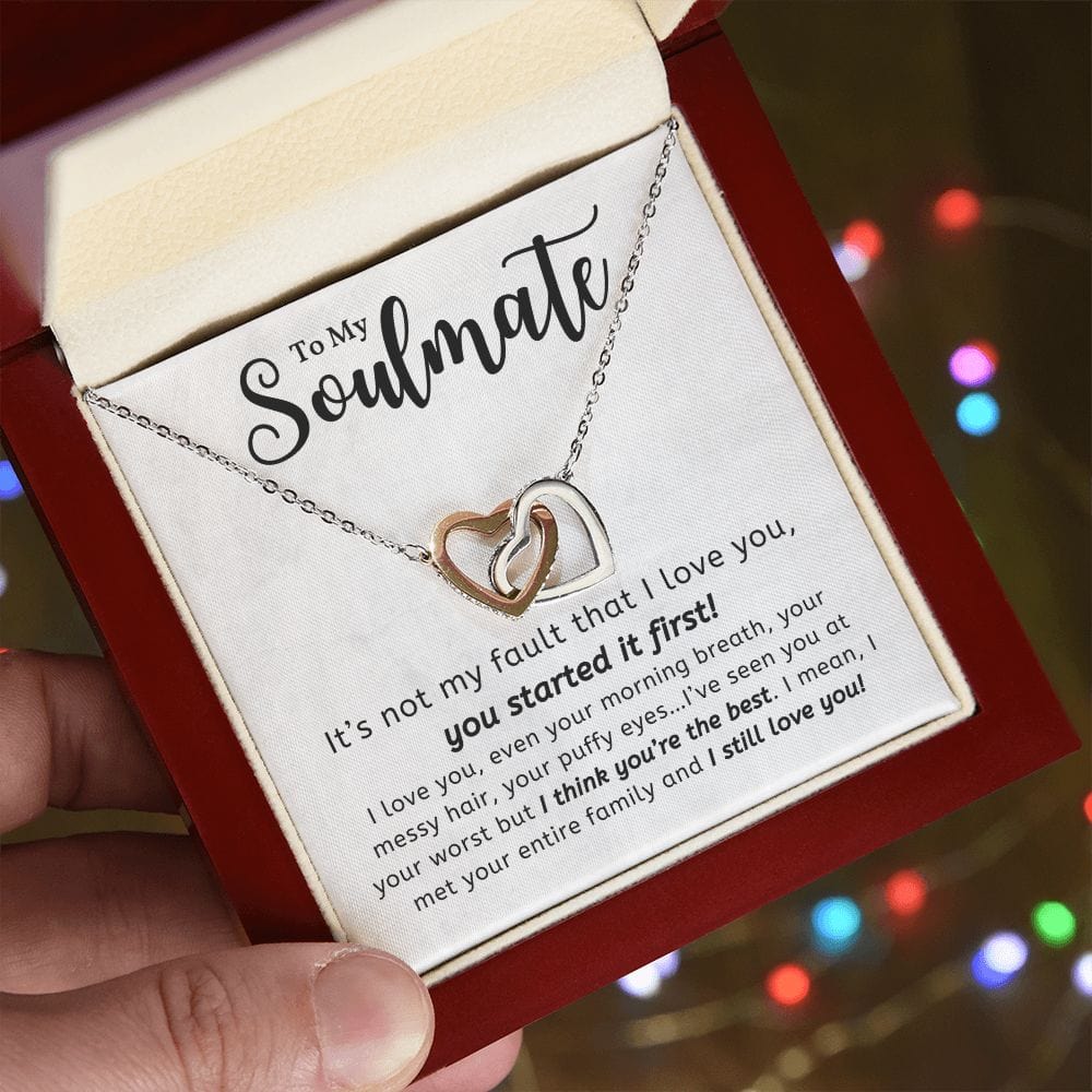 A Sentimental Necklace Gift for Your Beloved Wife with Message Card and Elegant Gift Box
