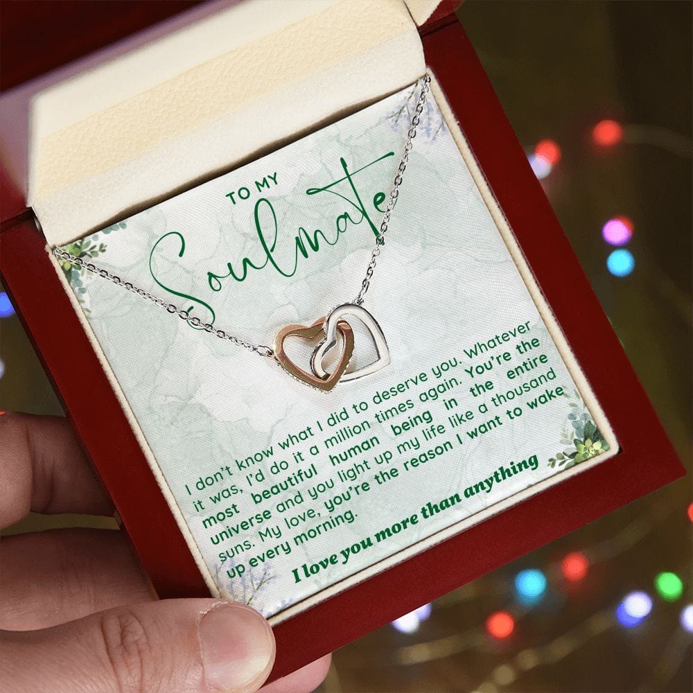 A Sentimental Necklace Gift for Your Soulmate with Message Card and Elegant Gift Box
