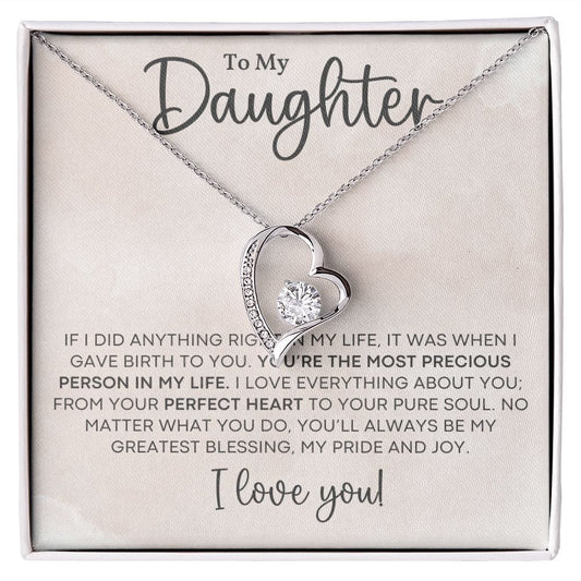 Gift For Daughter With Message Card And Gift Box - If I Did Anything