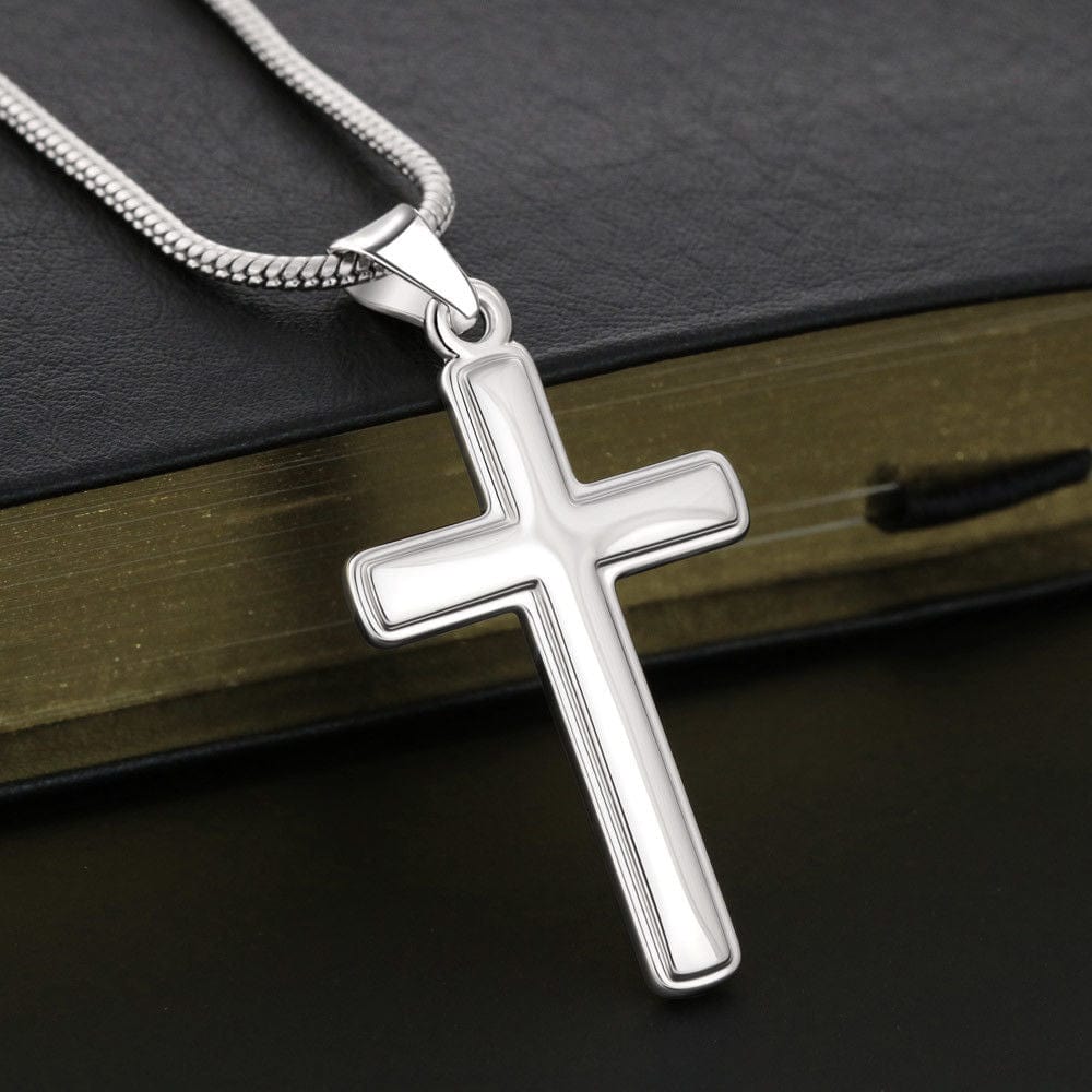 Happy Easter Faith Cross Necklace To My Son from Mom or Dad